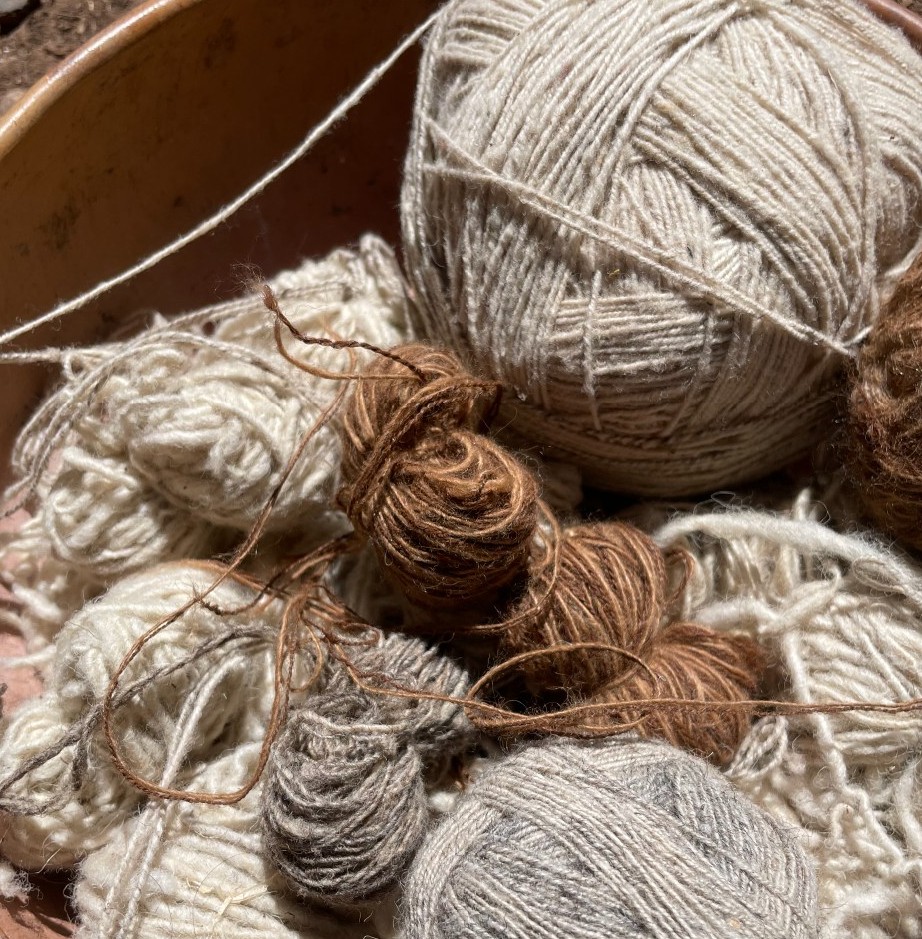 Hand-spun yarn